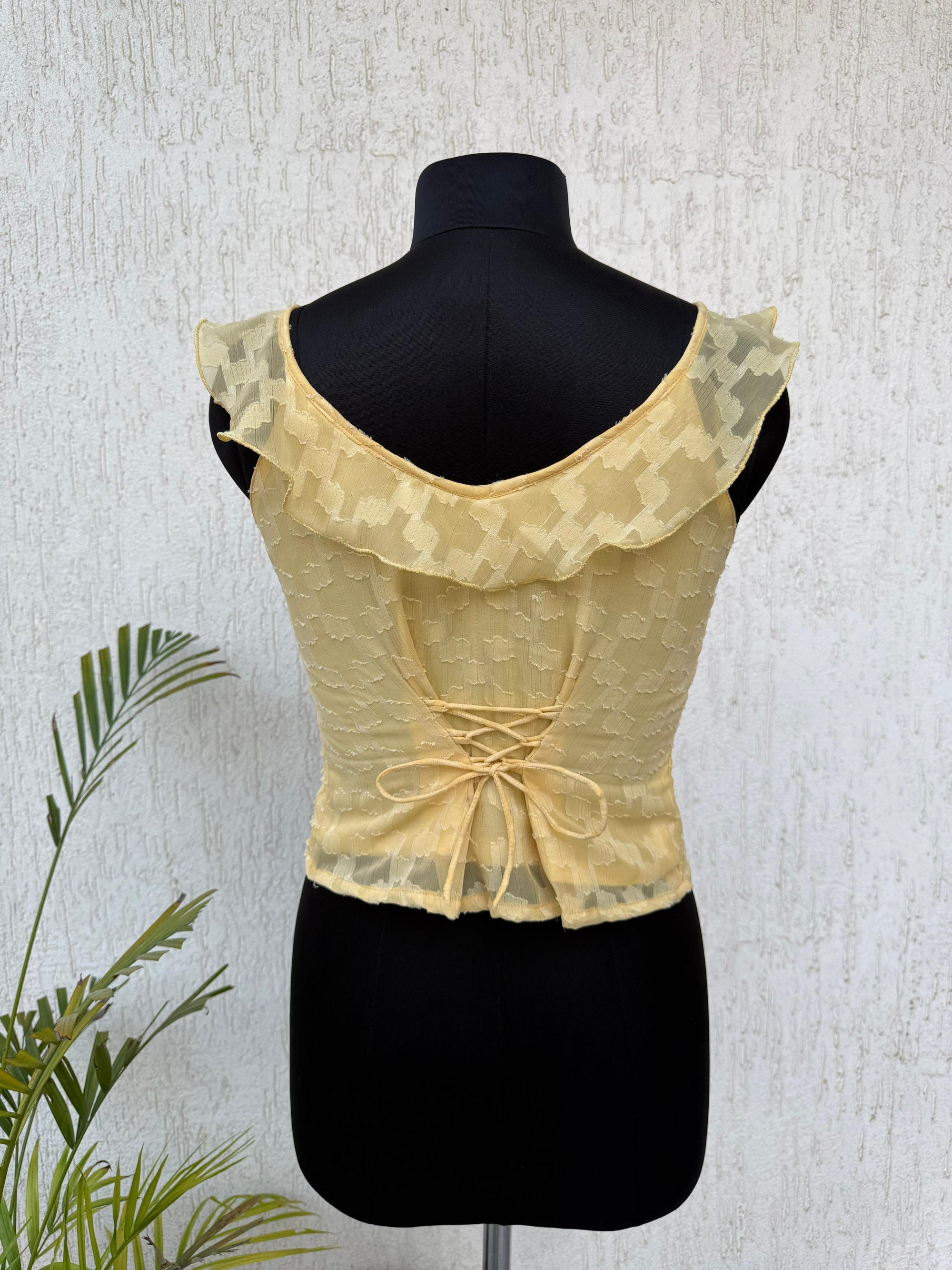 Romance Ruffle Tie Top