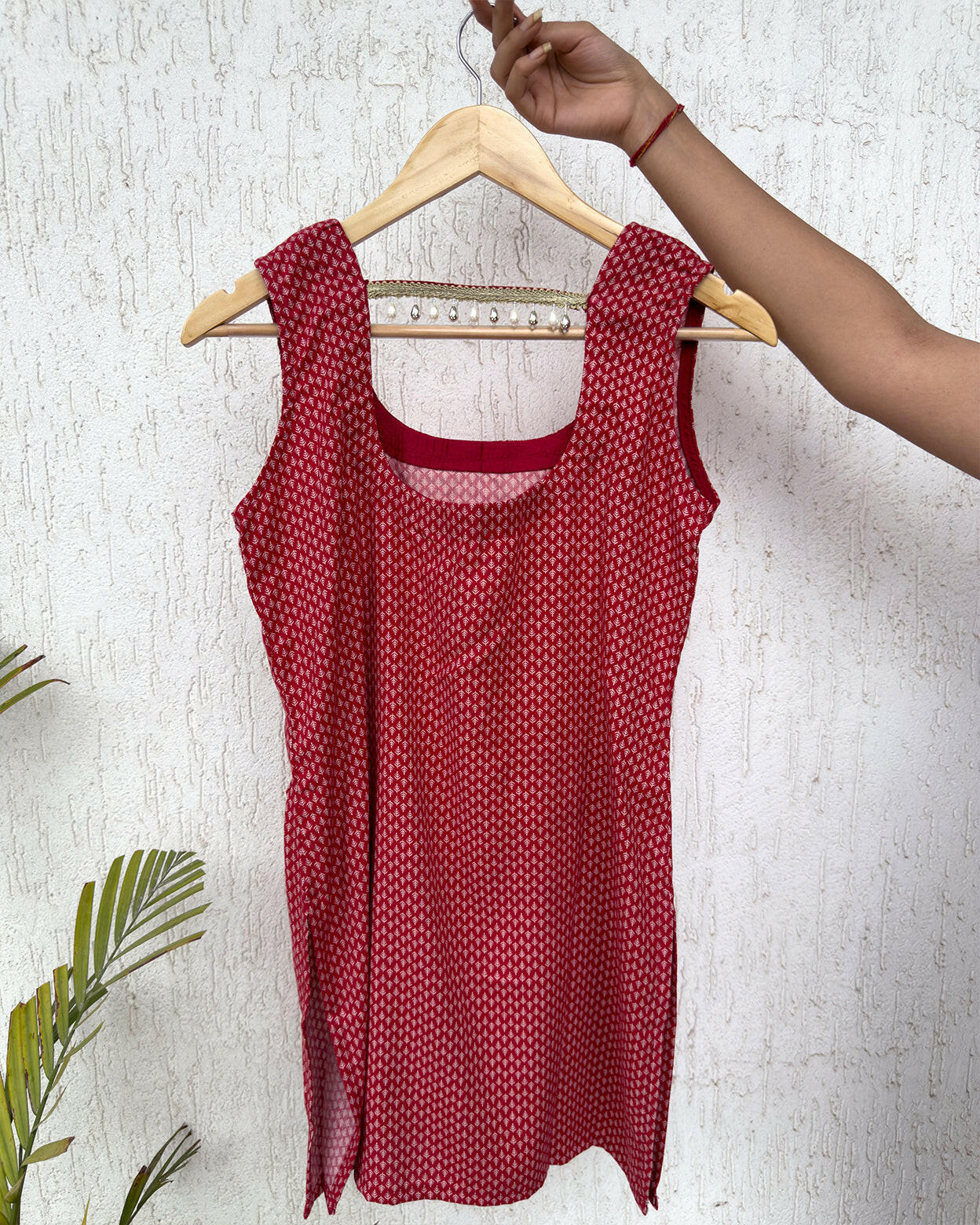 Crimson Crush Kurti.