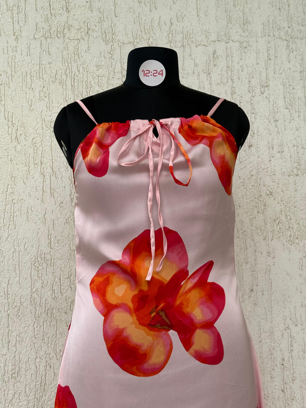 Floral Satin Slip Dress