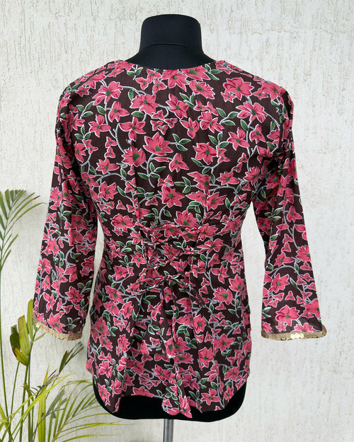 Bloom Brunch Tie Back Kurti.