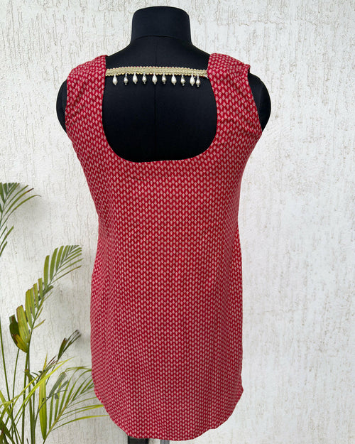 Crimson Crush Kurti.