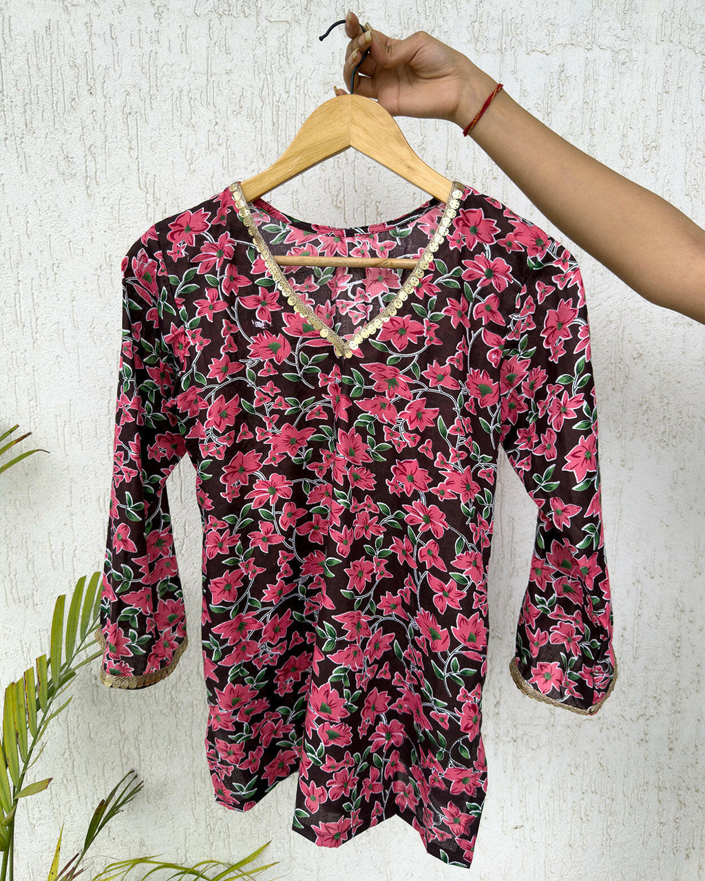 Bloom Brunch Tie Back Kurti.